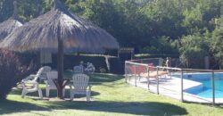4 cabañas con chalet y pileta a 50 mt del río en Mina Clavero