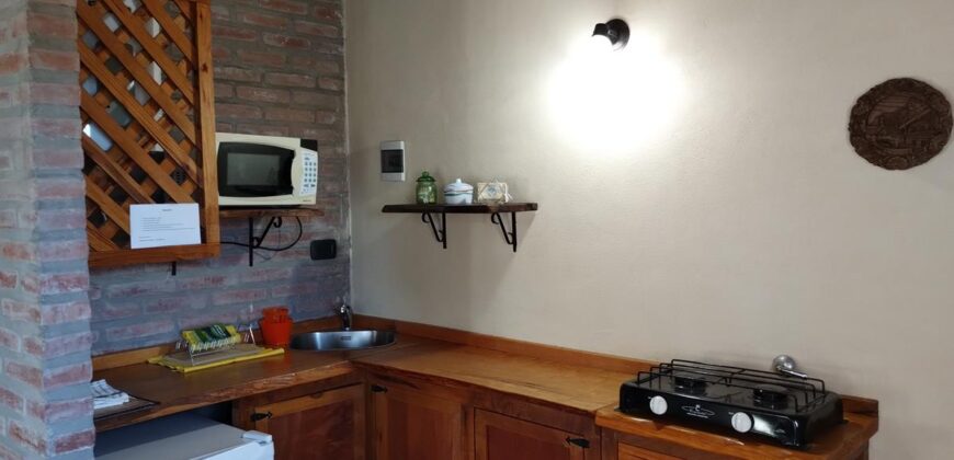 Complejo de apart y chalet con amplia pileta,  gran parque y vistas