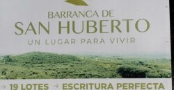 Espectacular loteo Barranca de San Huberto en Nono